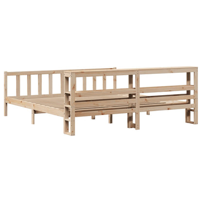 Cadre de lit sans matelas 180x200 cm bois massif de pin