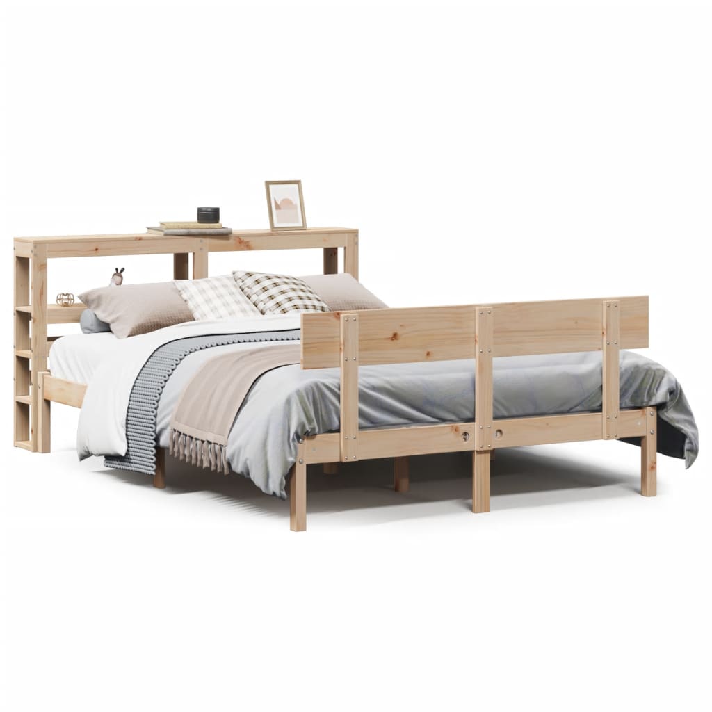 Cadre de lit sans matelas 120x190 cm bois de pin massif