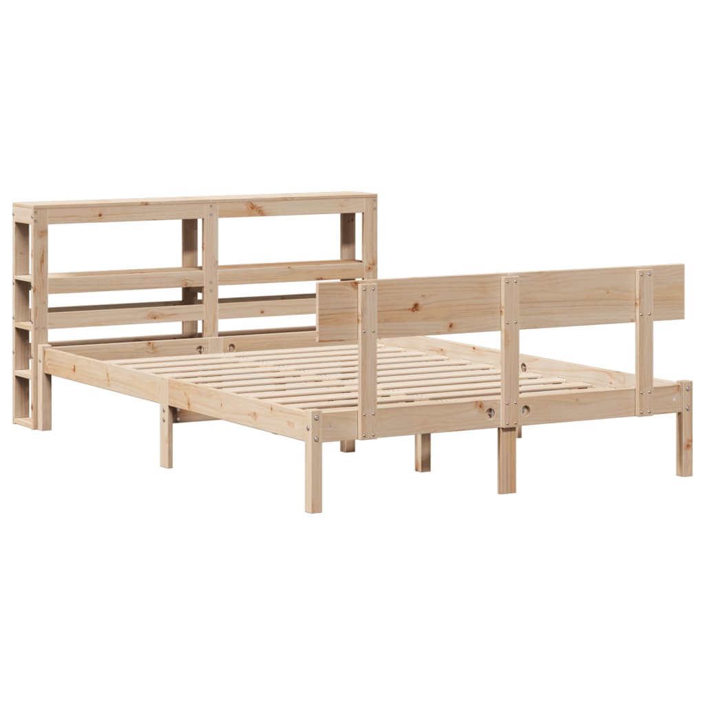 Cadre de lit sans matelas 120x190 cm bois de pin massif