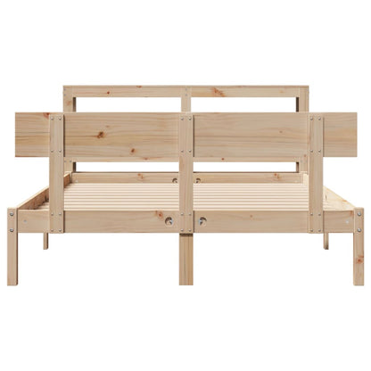 Cadre de lit sans matelas 120x190 cm bois de pin massif