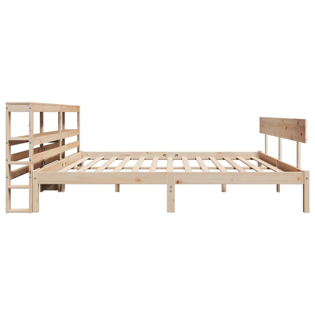 Cadre de lit sans matelas 180x200 cm bois massif de pin