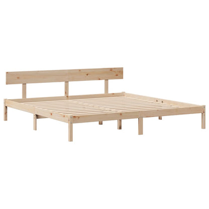 Cadre de lit sans matelas 180x200 cm bois massif de pin