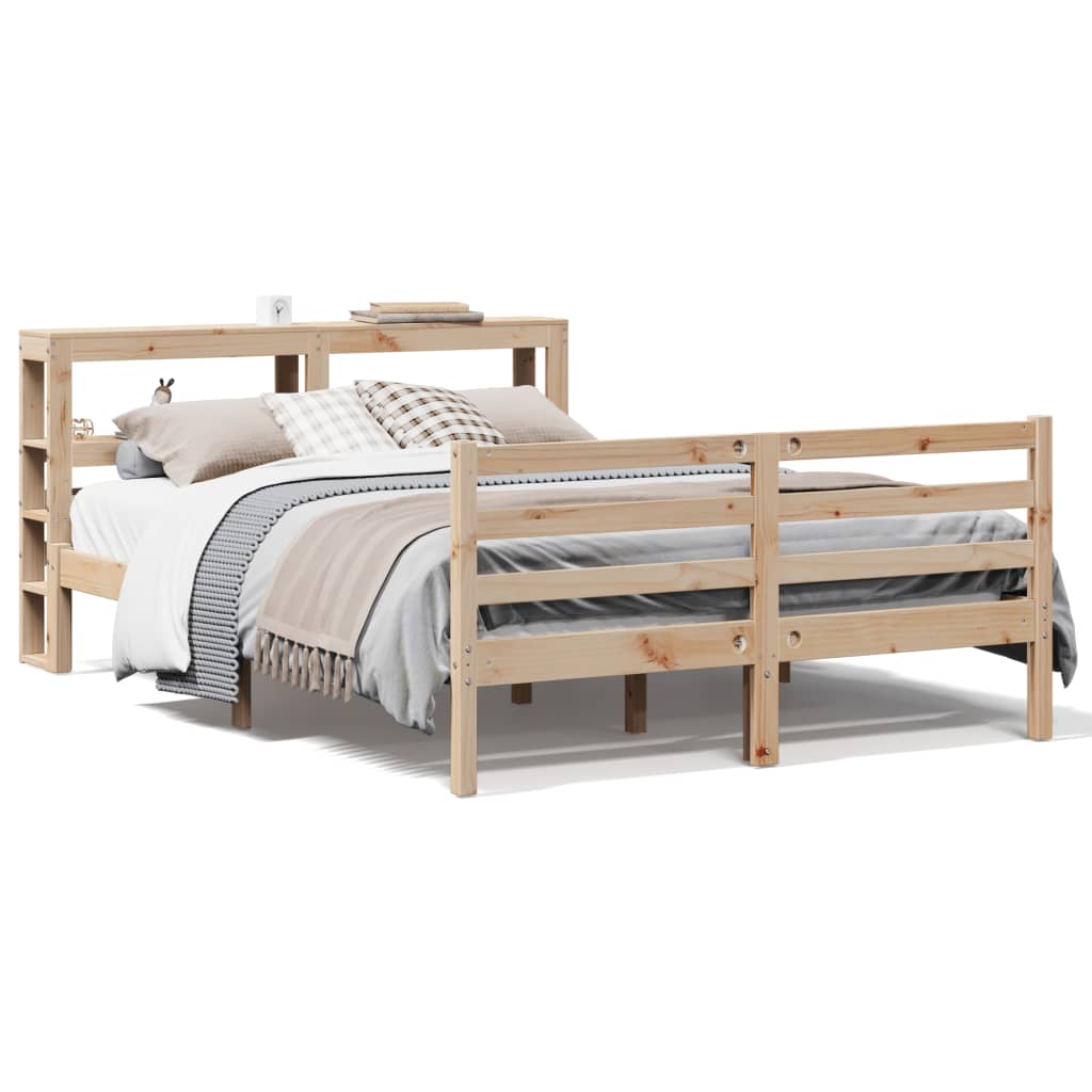 Cadre de lit sans matelas 120x190 cm bois de pin massif