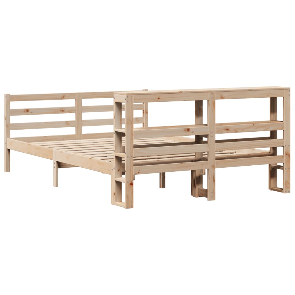 Cadre de lit sans matelas 120x190 cm bois de pin massif