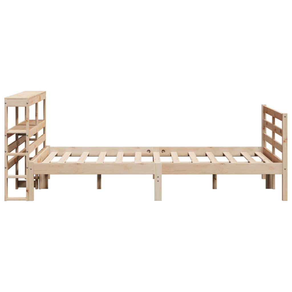 Cadre de lit sans matelas 135x190 cm bois de pin massif