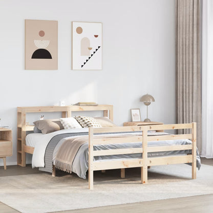 Cadre de lit sans matelas 140x200 cm bois massif de pin