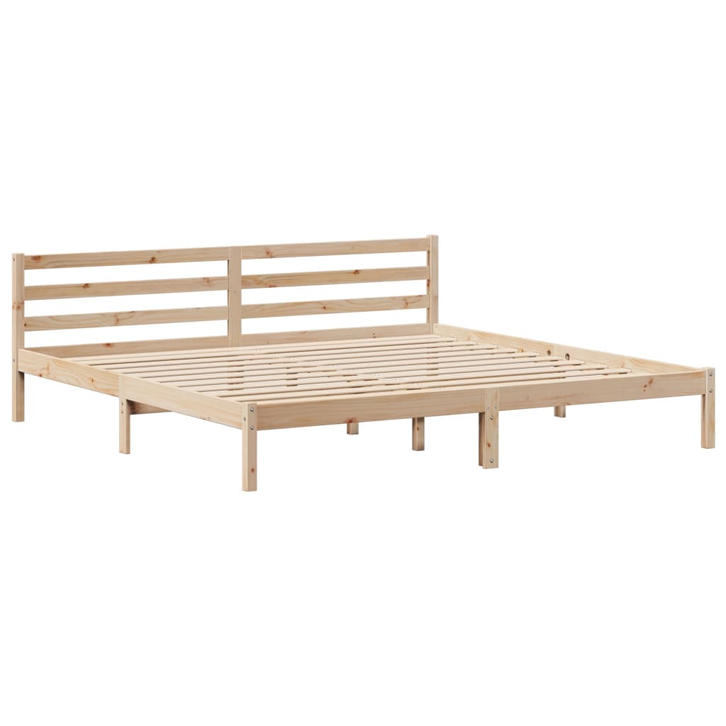 Cadre de lit sans matelas 180x200 cm bois massif de pin