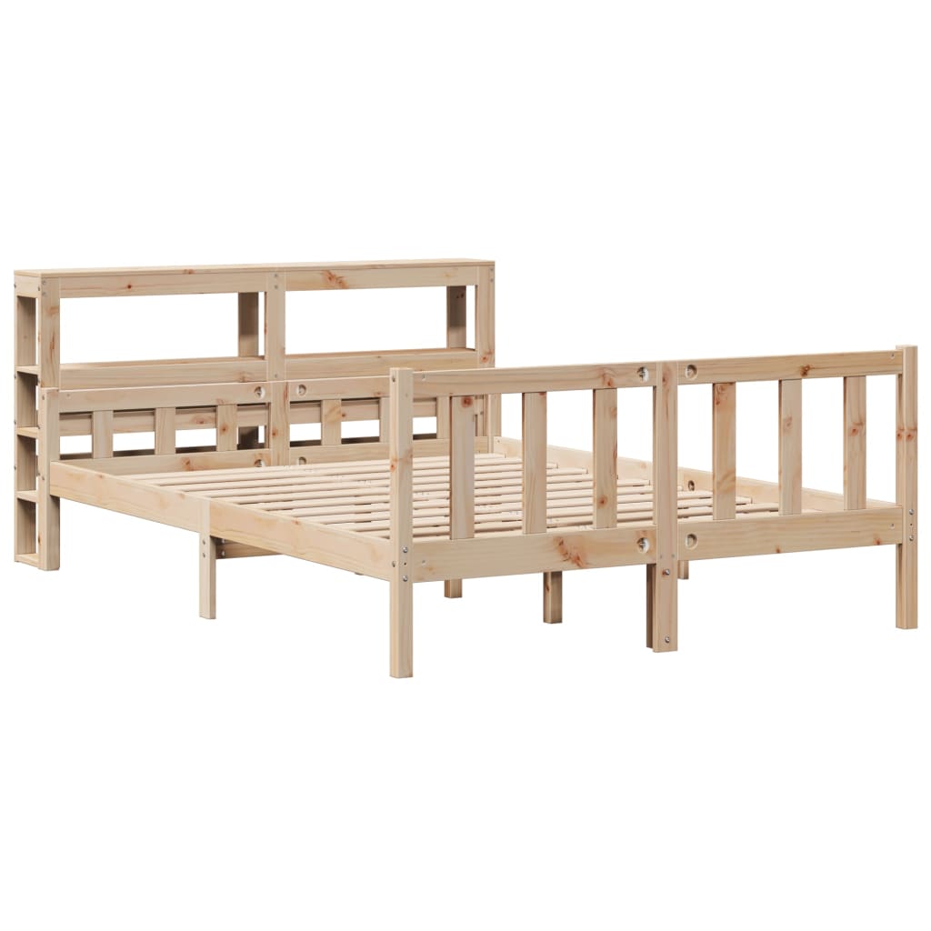 Cadre de lit sans matelas 120x190 cm bois de pin massif