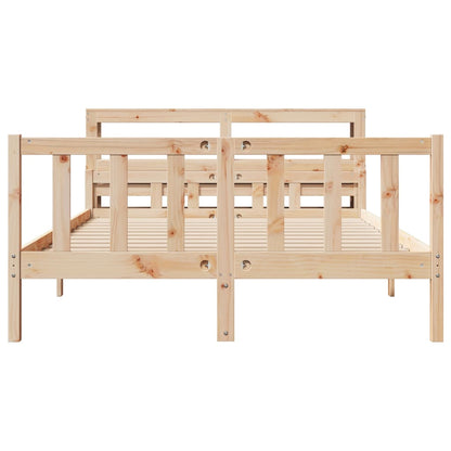 Cadre de lit sans matelas 120x190 cm bois de pin massif