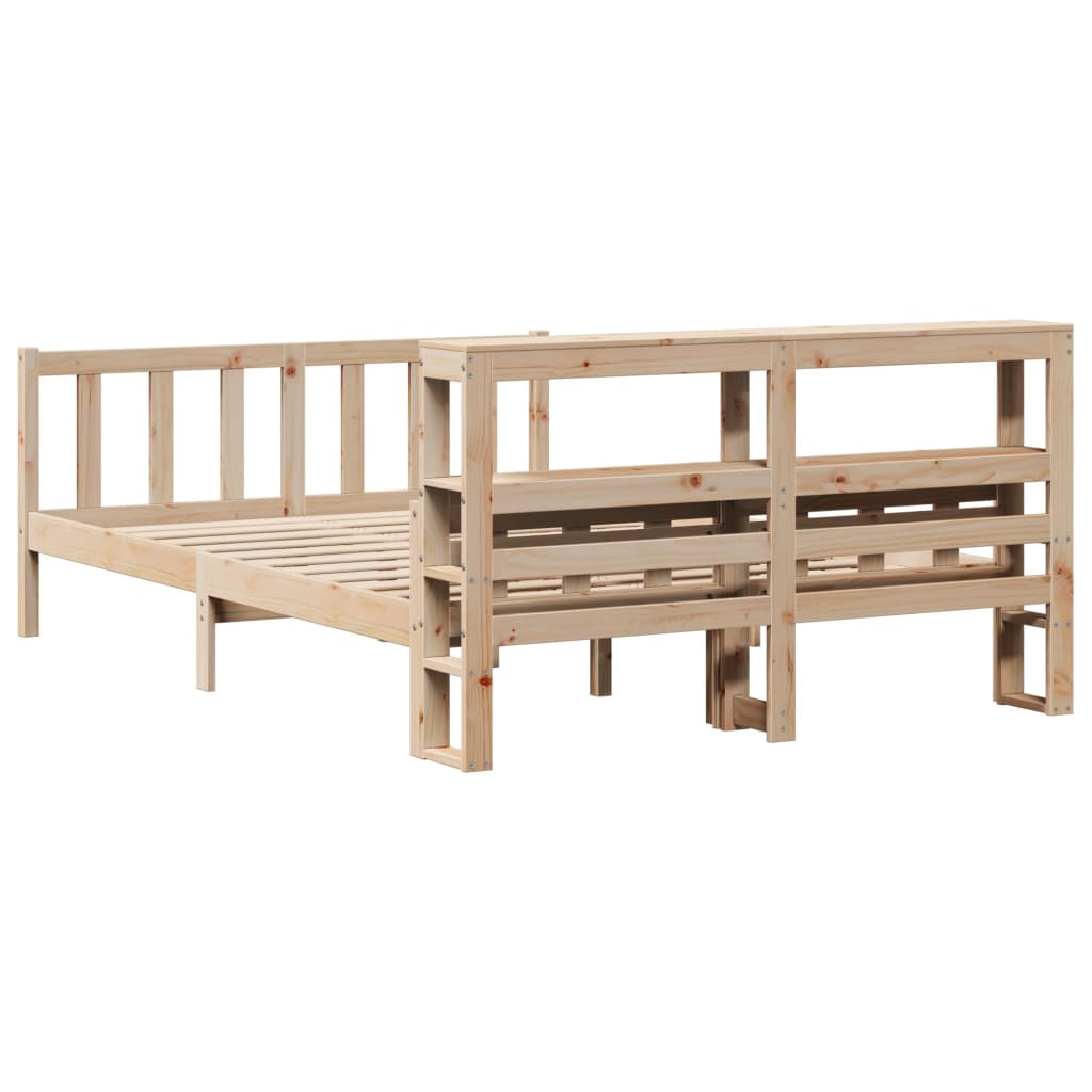 Cadre de lit sans matelas 120x190 cm bois de pin massif