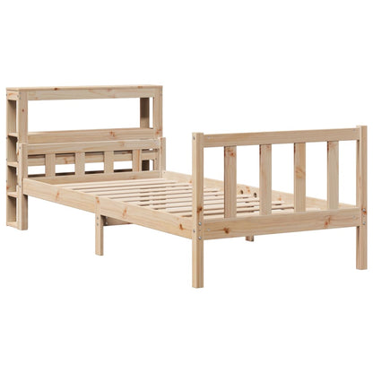 Cadre de lit sans matelas 100x200 cm bois massif de pin