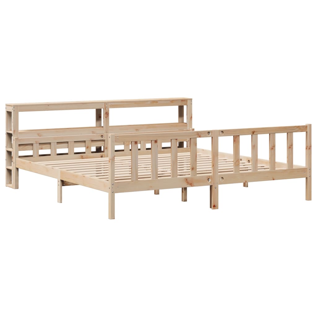 Cadre de lit sans matelas 180x200 cm bois massif de pin