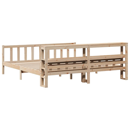 Cadre de lit sans matelas 180x200 cm bois massif de pin