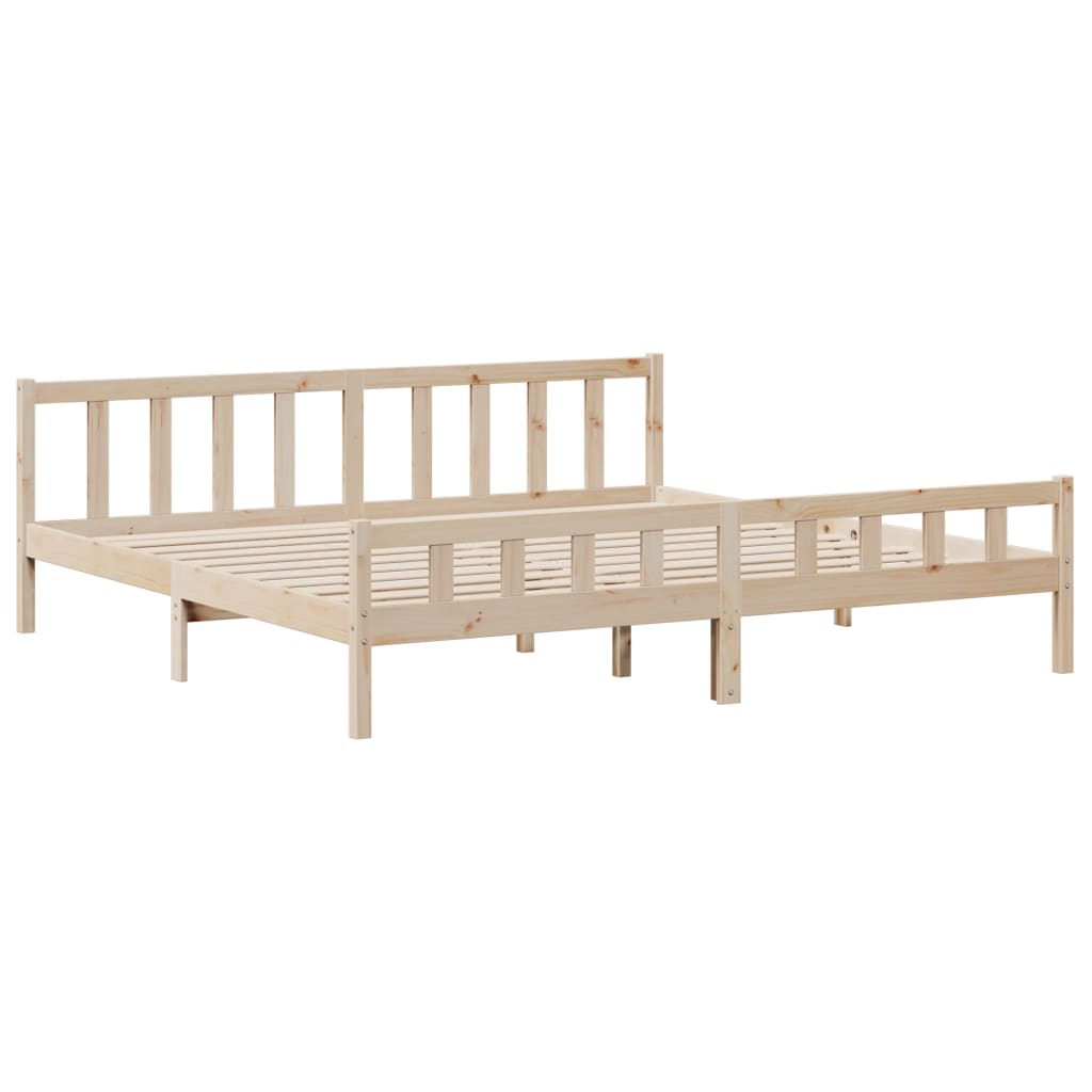 Cadre de lit sans matelas 180x200 cm bois massif de pin