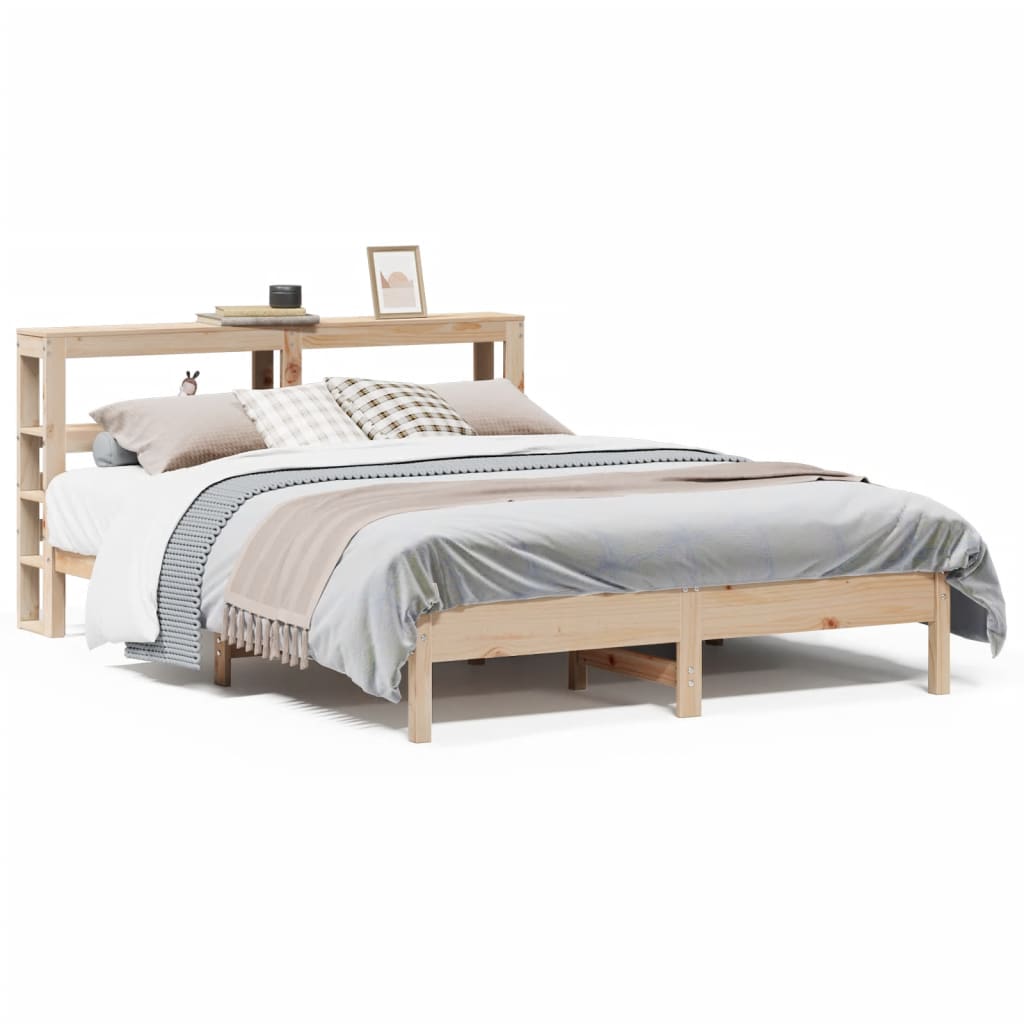 Cadre de lit sans matelas 160x200 cm bois massif de pin