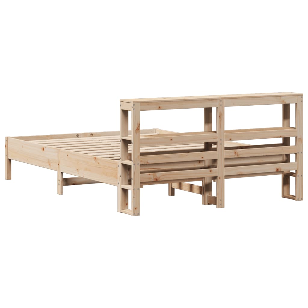 Cadre de lit sans matelas 160x200 cm bois massif de pin