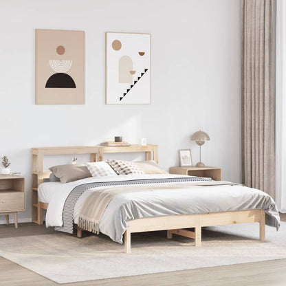 Cadre de lit sans matelas 160x200 cm bois massif de pin