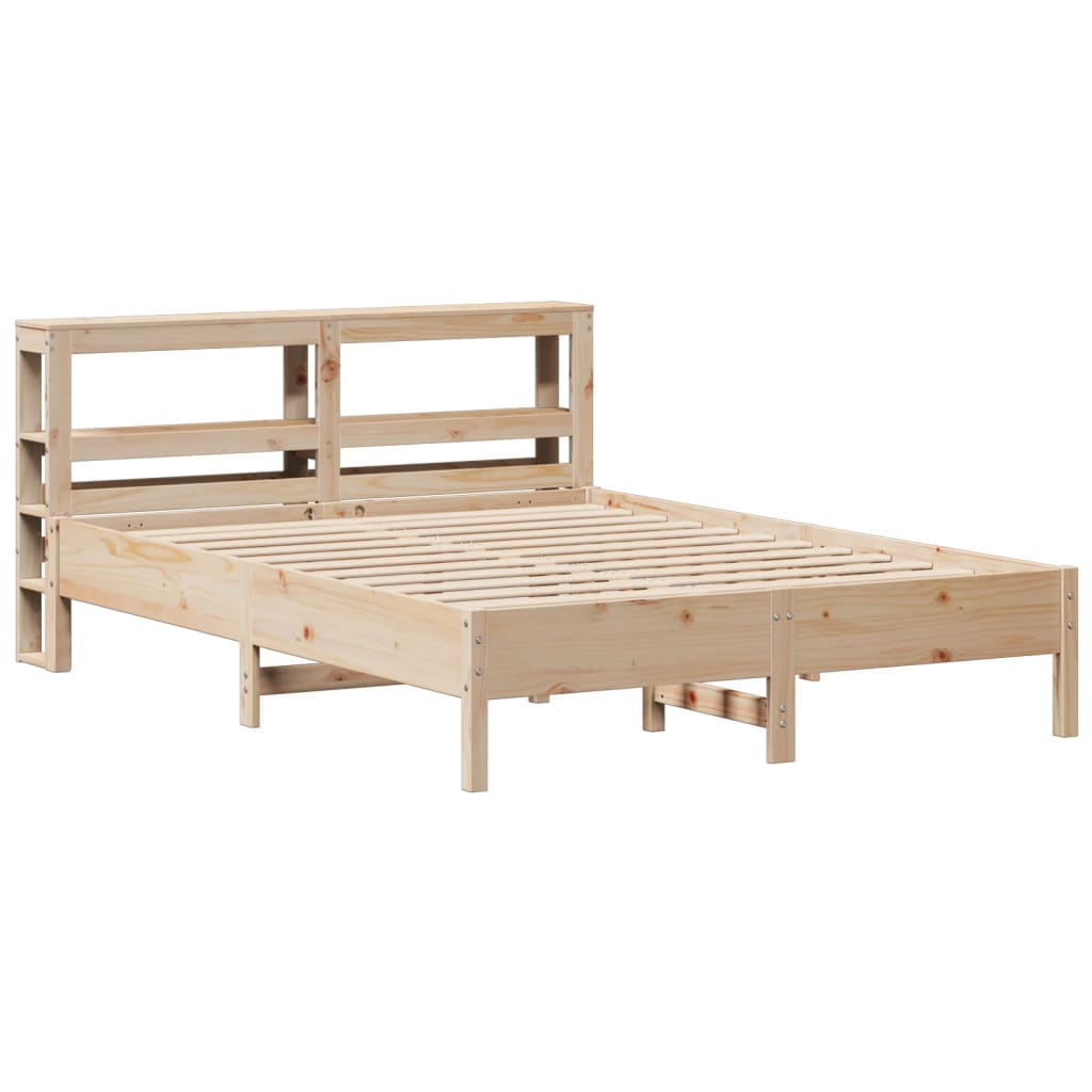 Cadre de lit sans matelas 150x200 cm bois de pin massif