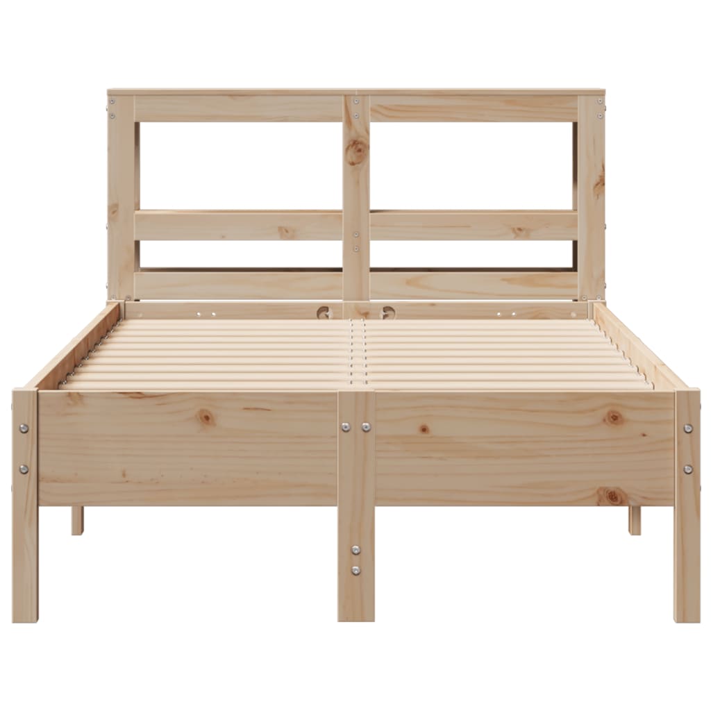 Cadre de lit sans matelas 120x200 cm bois de pin massif