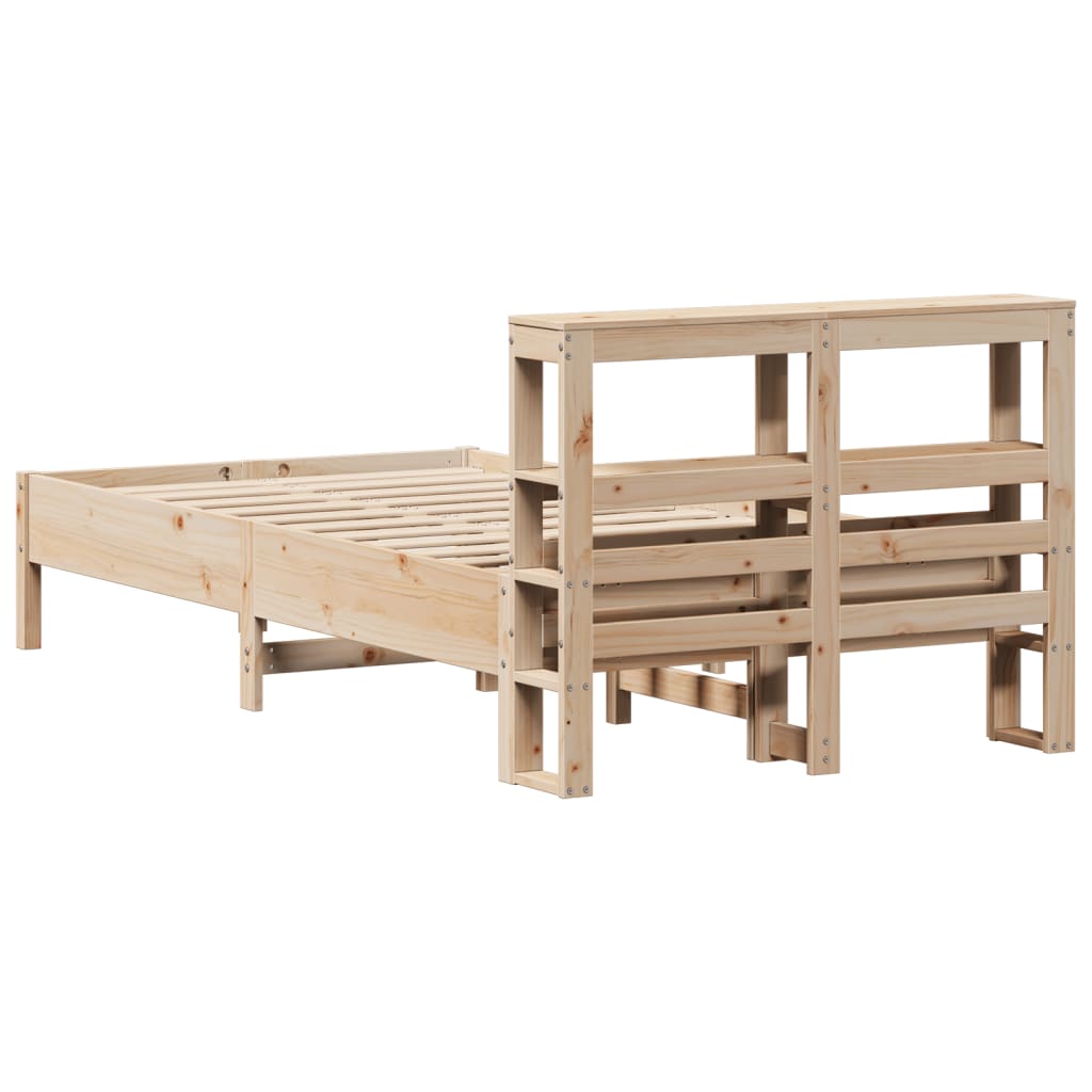 Cadre de lit sans matelas 120x200 cm bois de pin massif