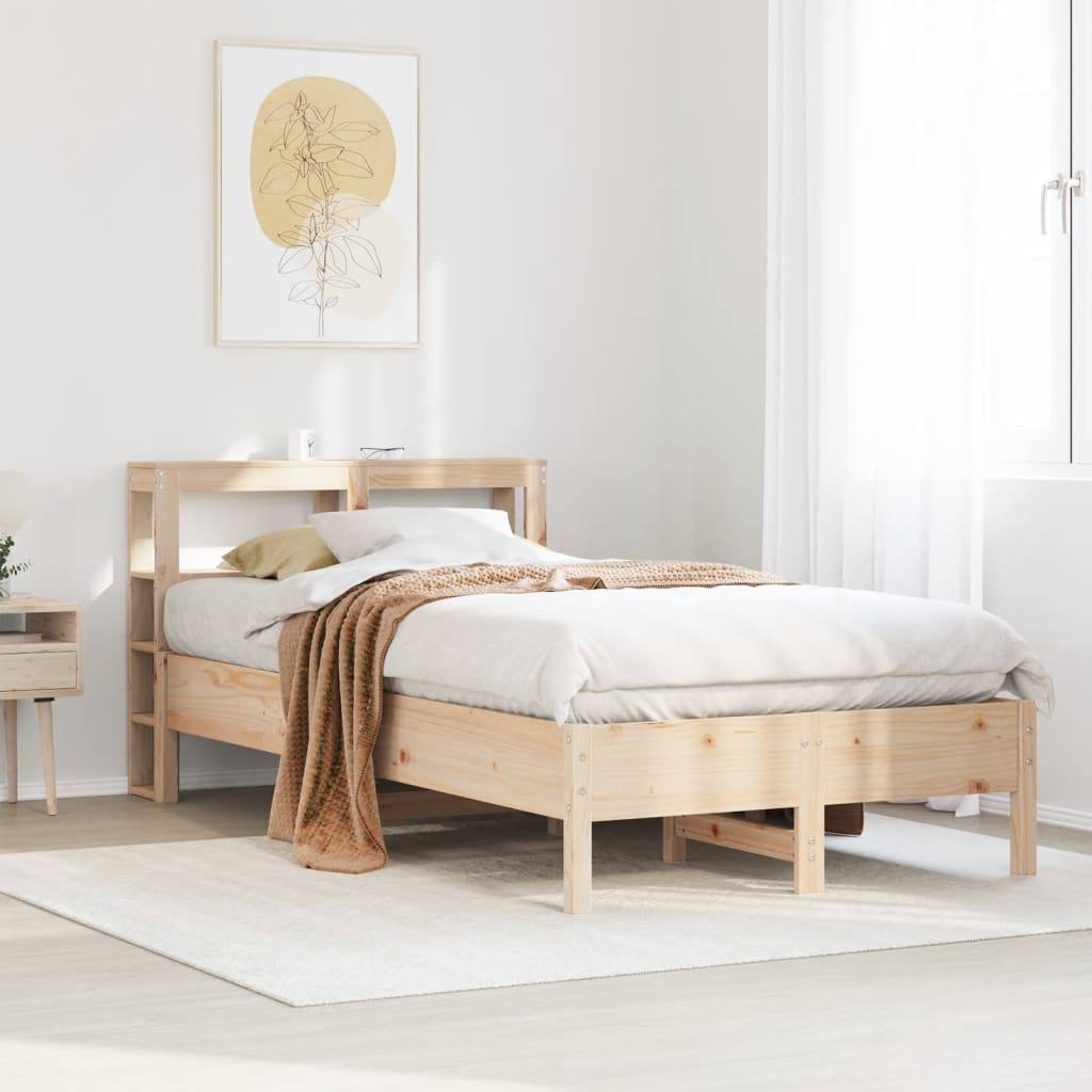 Cadre de lit sans matelas 120x200 cm bois de pin massif