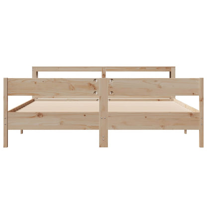 Cadre de lit sans matelas 180x200 cm bois massif de pin