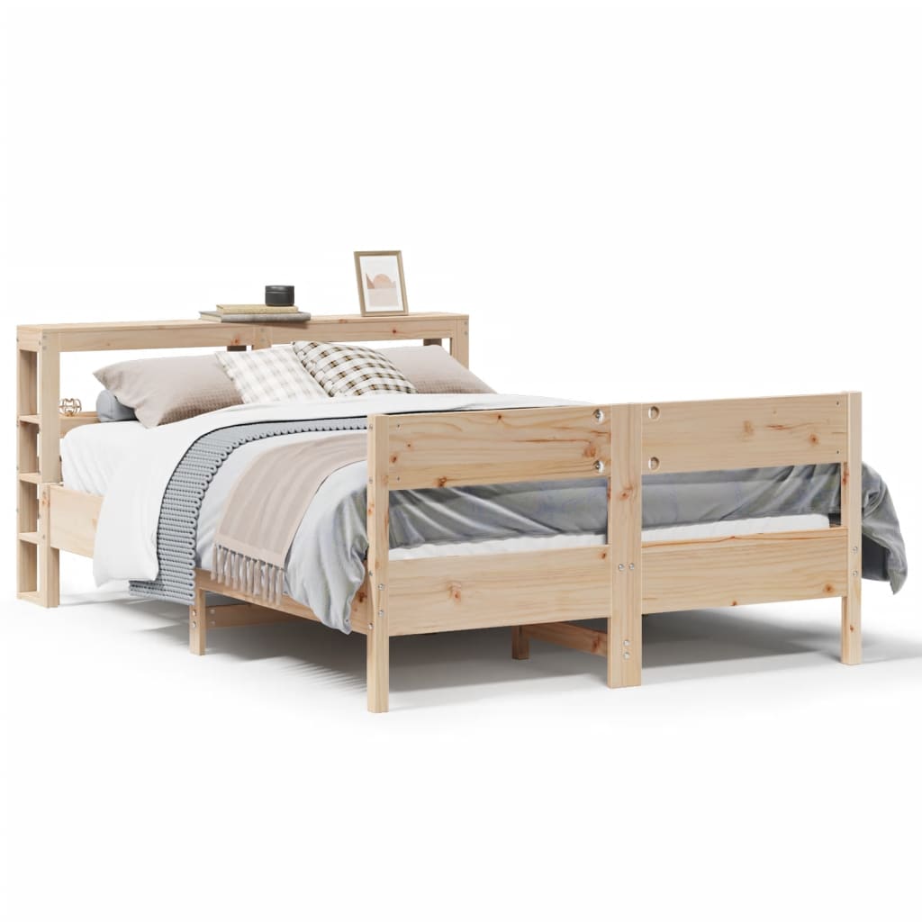 Cadre de lit sans matelas 160x200 cm bois massif de pin