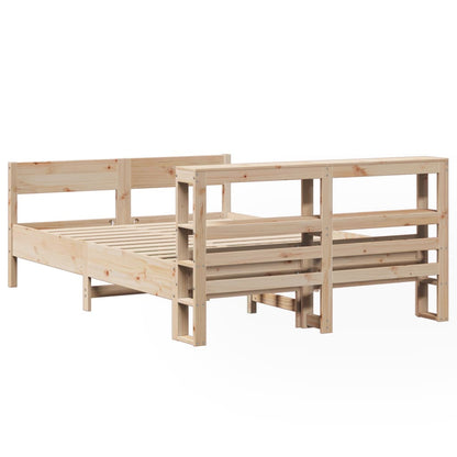 Cadre de lit sans matelas 160x200 cm bois massif de pin