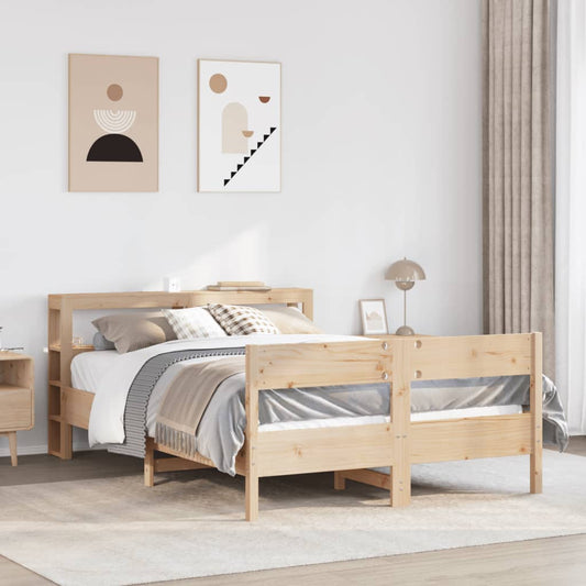 Cadre de lit sans matelas 160x200 cm bois massif de pin