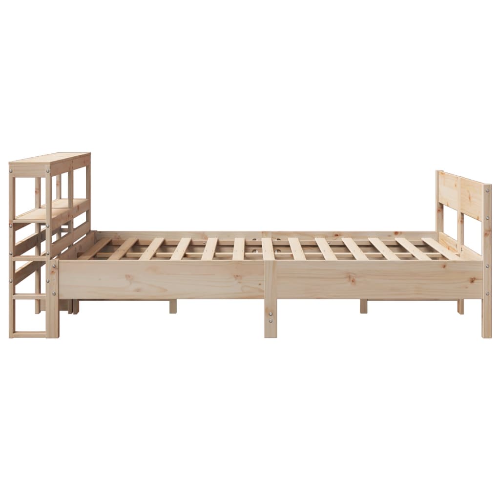 Cadre de lit sans matelas 140x190 cm bois de pin massif