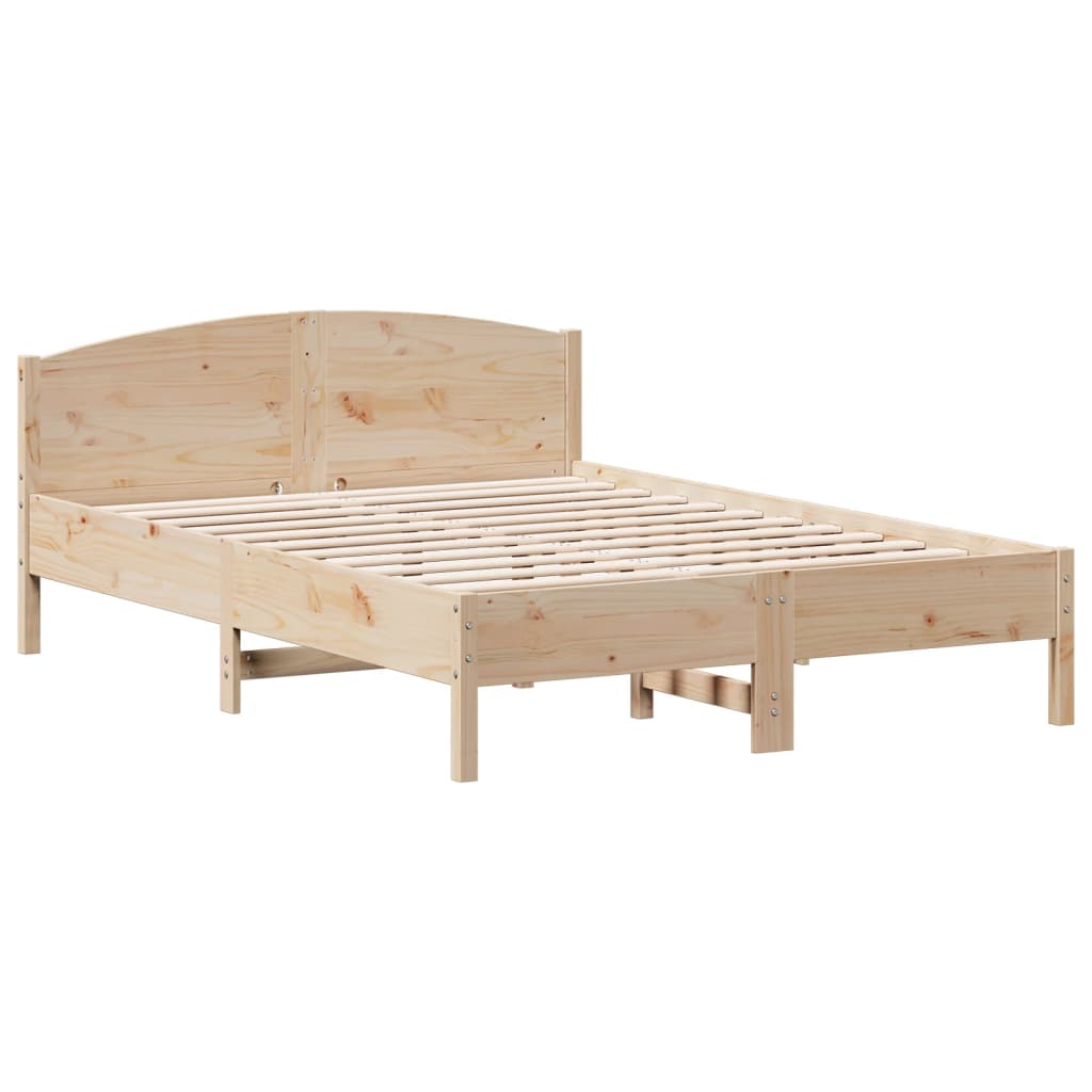 Cadre de lit sans matelas 160x200 cm bois massif de pin