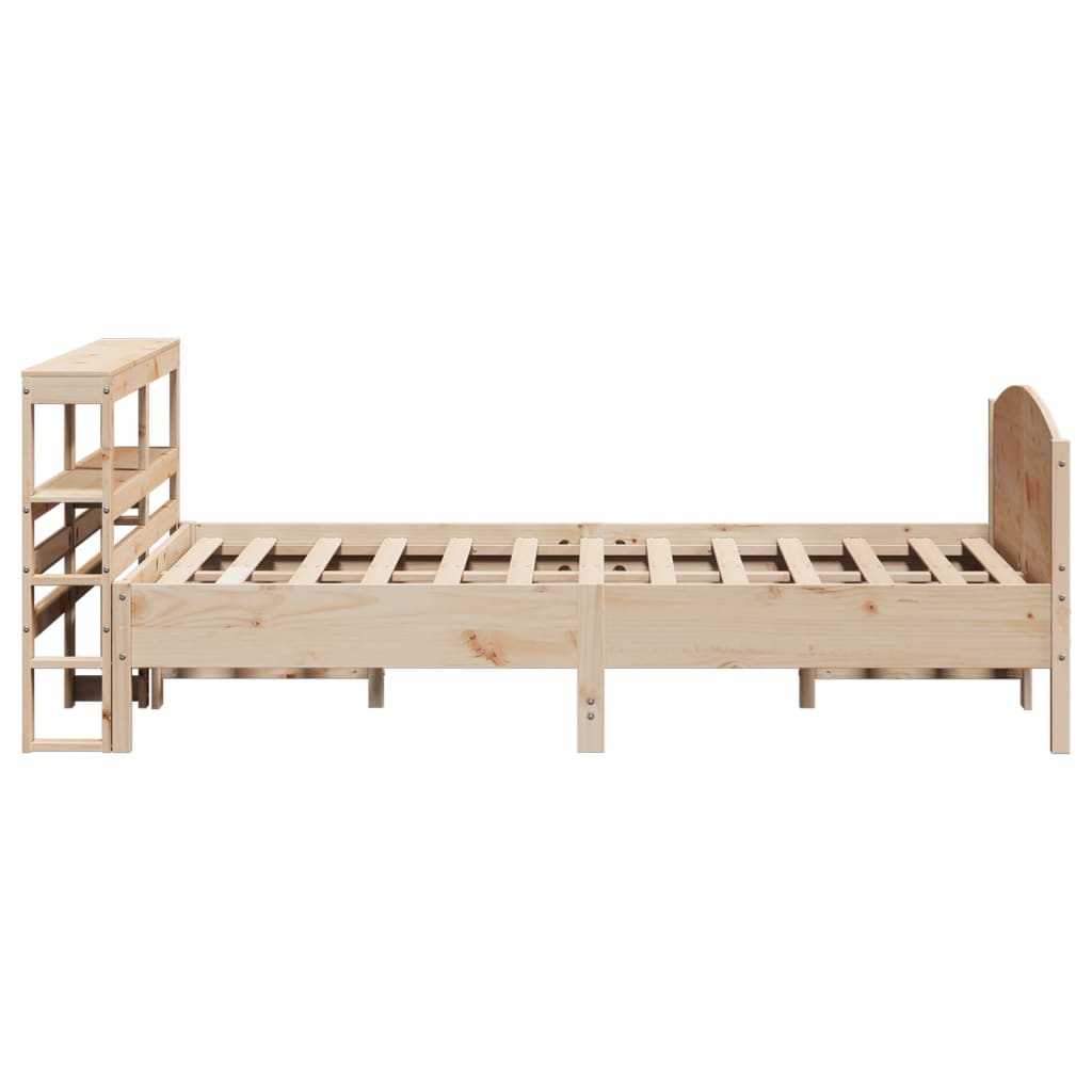 Cadre de lit sans matelas 150x200 cm bois de pin massif