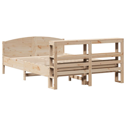 Cadre de lit sans matelas 150x200 cm bois de pin massif