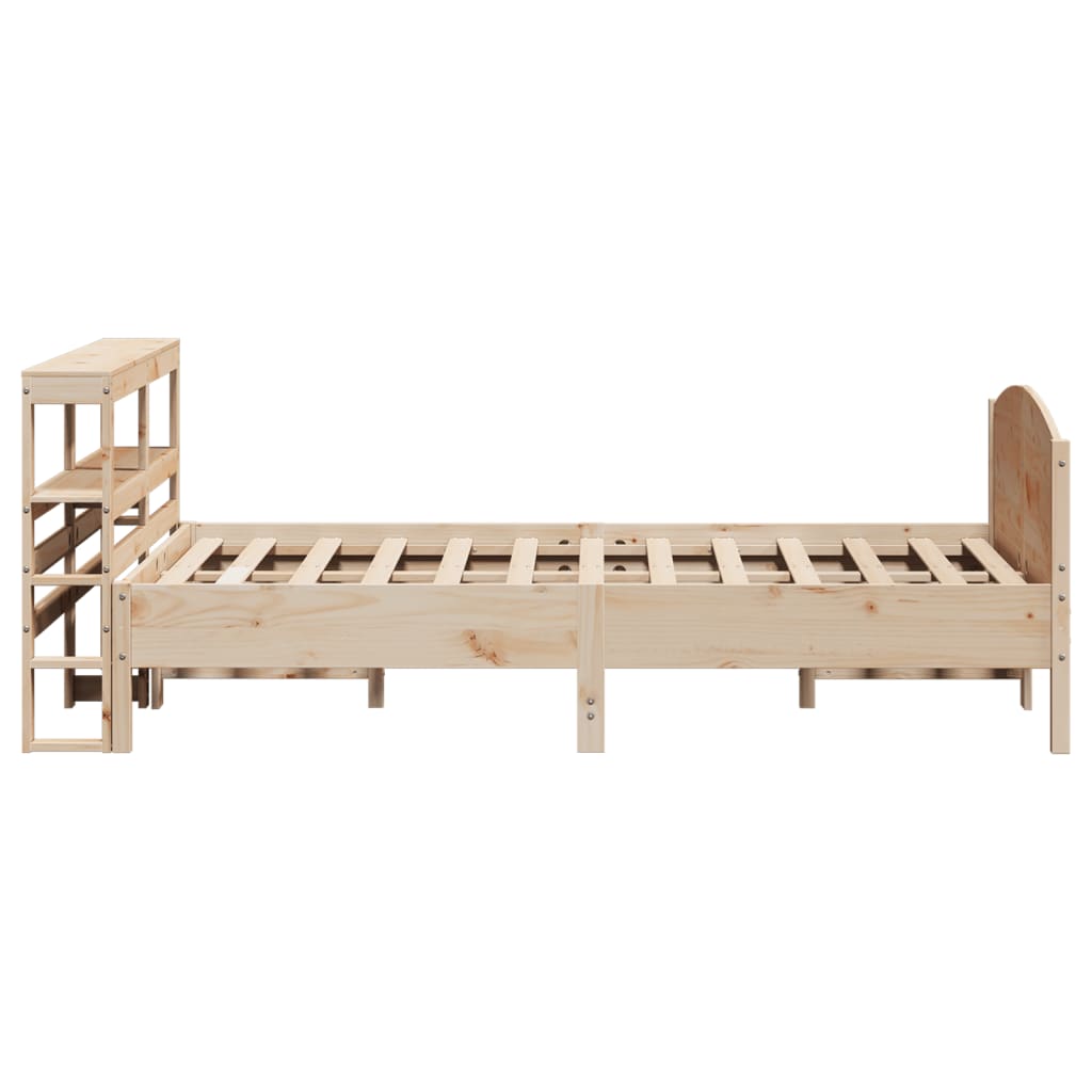 Cadre de lit sans matelas 140x200 cm bois massif de pin