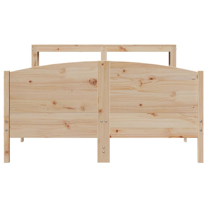 Cadre de lit sans matelas 120x200 cm bois de pin massif