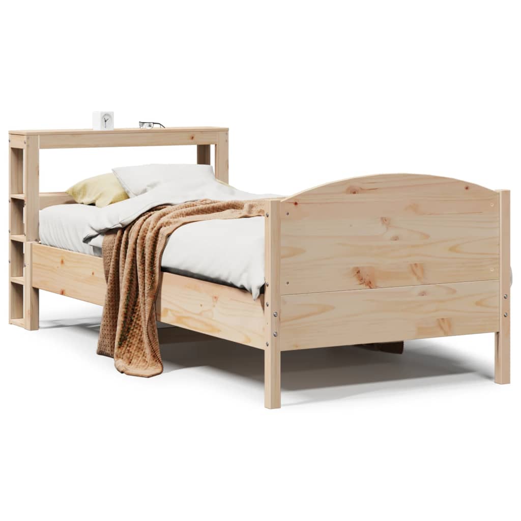 Cadre de lit sans matelas 100x200 cm bois massif de pin