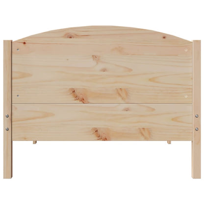 Cadre de lit sans matelas 100x200 cm bois massif de pin