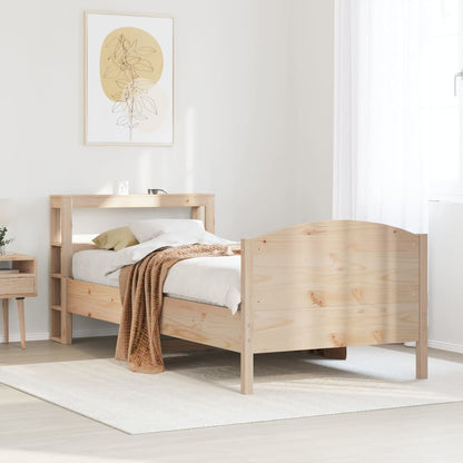 Cadre de lit sans matelas 100x200 cm bois massif de pin