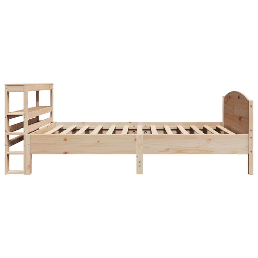 Cadre de lit sans matelas 75x190 cm bois de pin massif