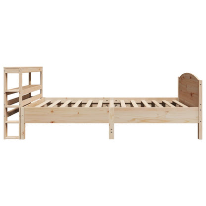 Cadre de lit sans matelas 75x190 cm bois de pin massif