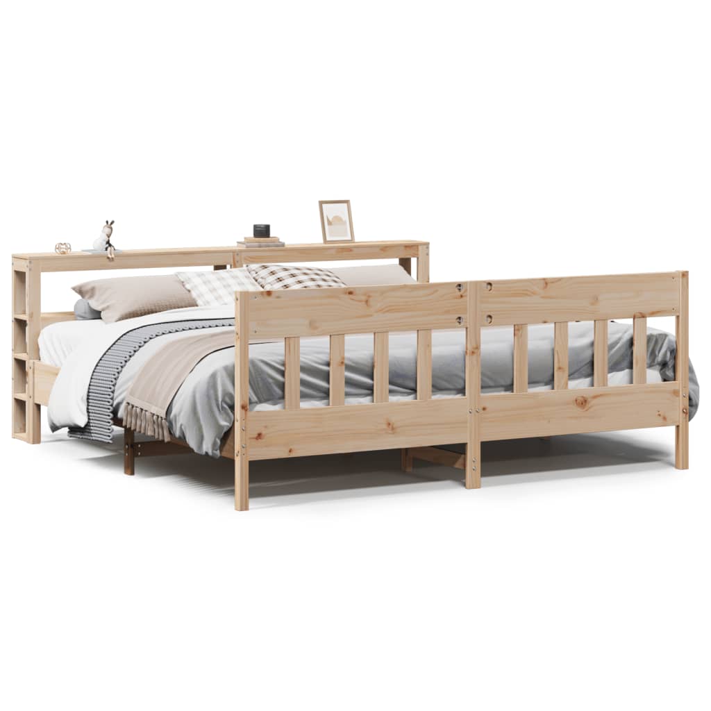 Cadre de lit sans matelas 180x200 cm bois massif de pin