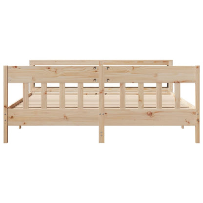 Cadre de lit sans matelas 180x200 cm bois massif de pin