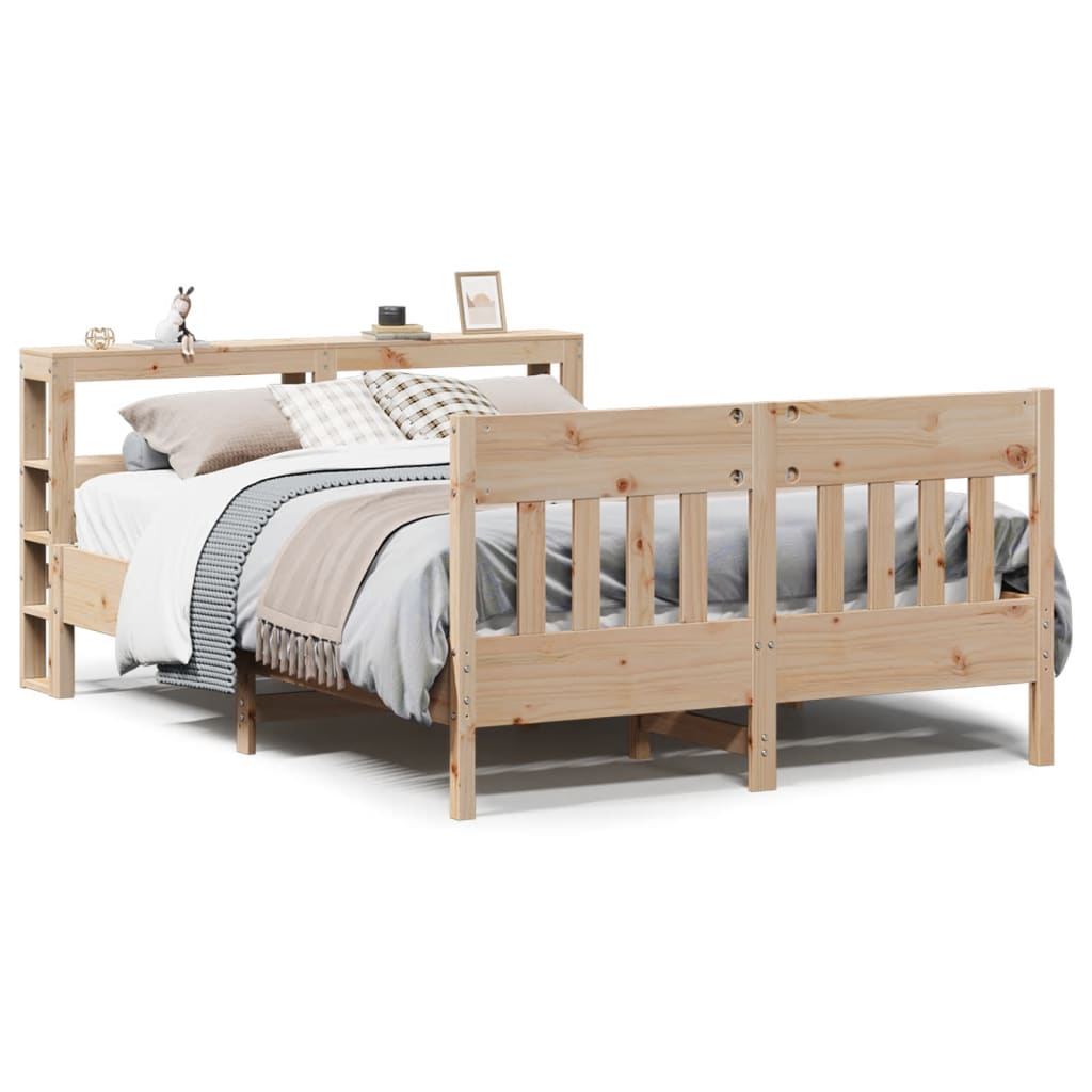 Cadre de lit sans matelas 160x200 cm bois massif de pin