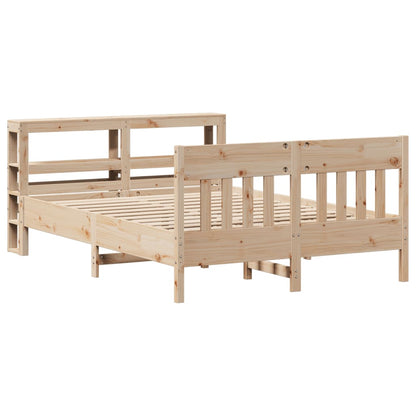 Cadre de lit sans matelas 160x200 cm bois massif de pin