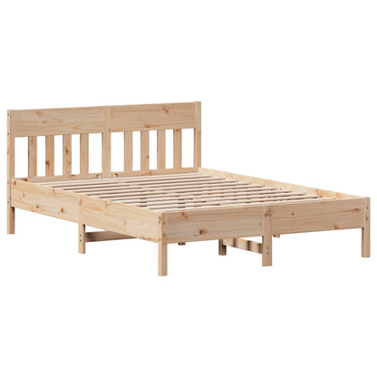 Cadre de lit sans matelas 150x200 cm bois de pin massif