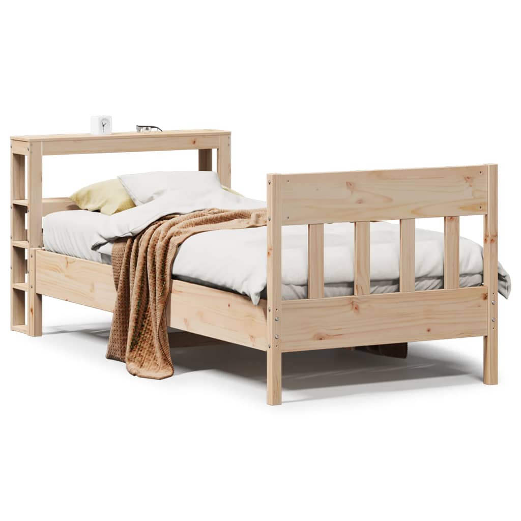 Cadre de lit sans matelas 100x200 cm bois massif de pin