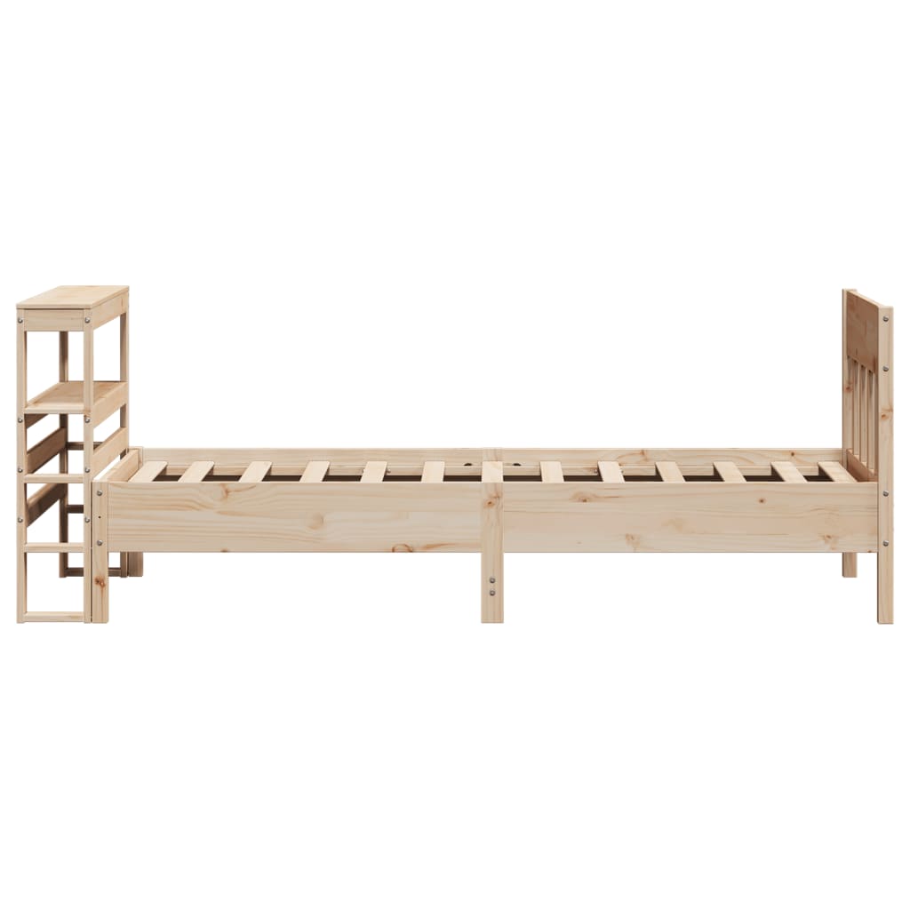 Cadre de lit sans matelas 100x200 cm bois massif de pin