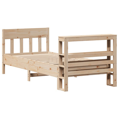 Cadre de lit sans matelas 100x200 cm bois massif de pin