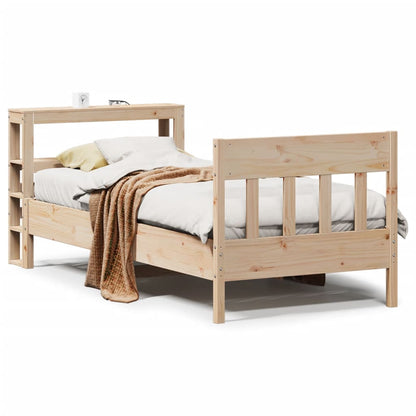 Cadre de lit sans matelas 75x190 cm bois de pin massif