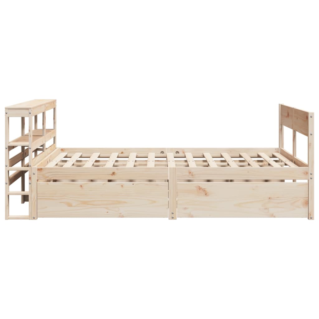 Cadre de lit sans matelas 160x200 cm bois massif de pin